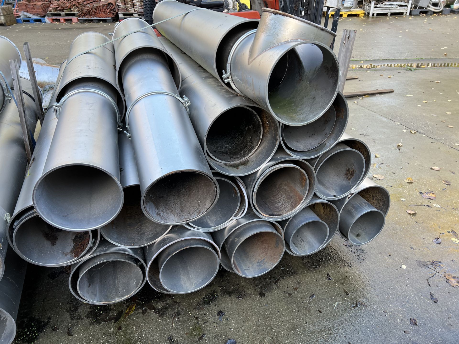 Pallet of Assorted Sizes Stainless Steel Piping, l - Image 3 of 4