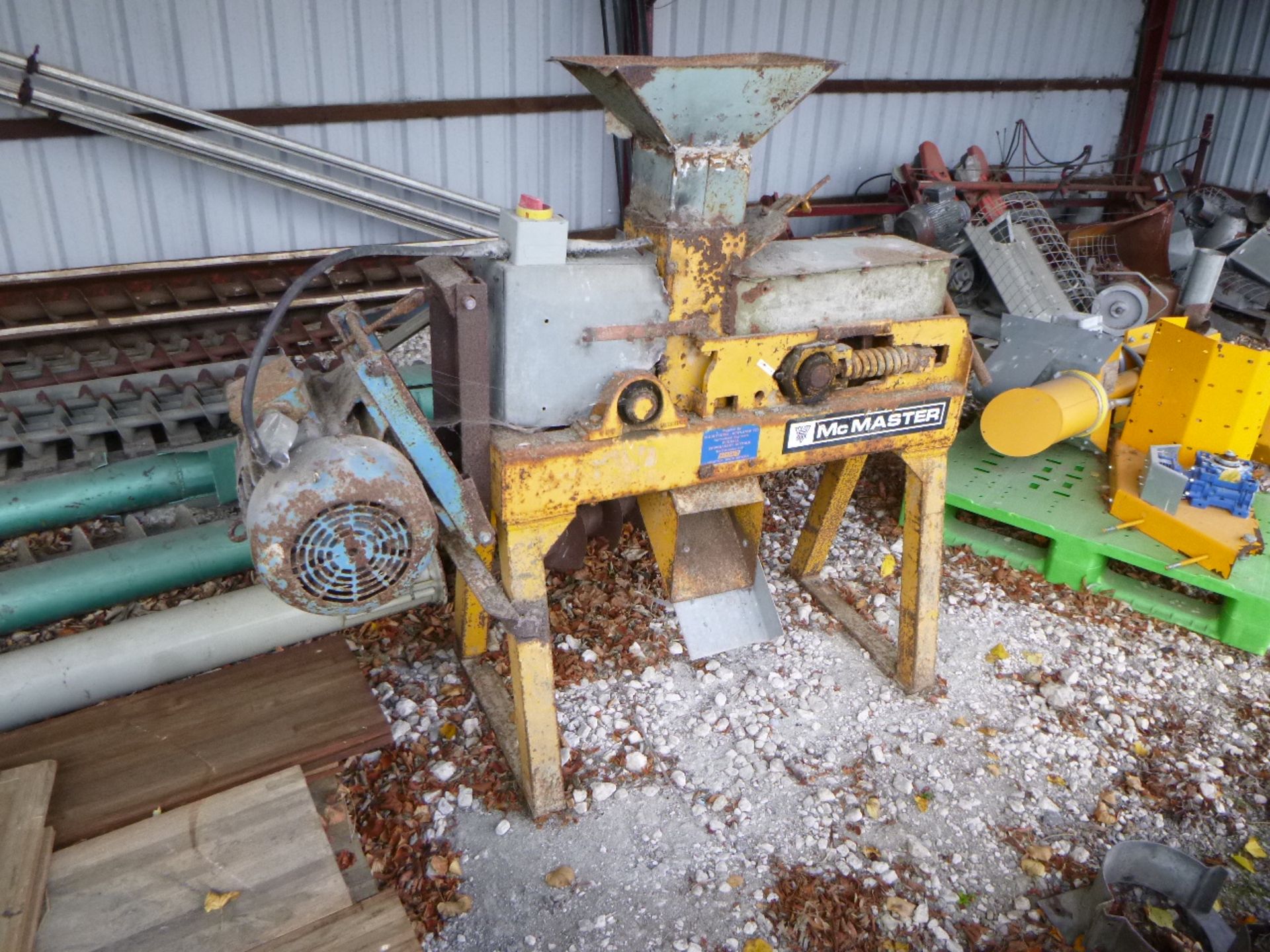 McMaster Roller Mill, 5hp, three phase