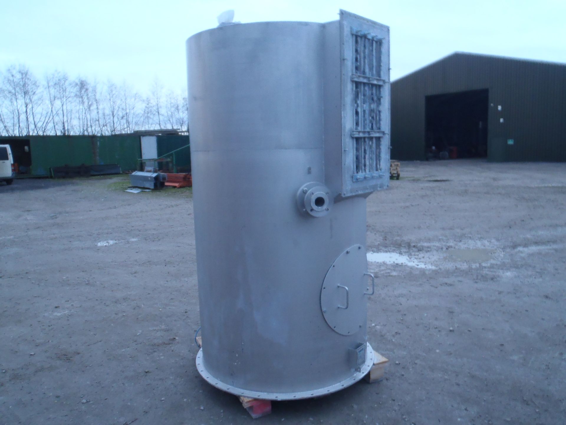 Waeschle Aluminium Circular Hopper, with dust filt