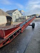 Mobile Belt Conveyor, approx. 550mm wide belt x 11