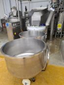 Diosna WV240A STAINLESS STEEL BOWL MIXER, serial no. 974-021, with two mixing bowls and control
