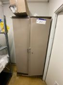 Contents of Furniture, including two stock racks and double door cabinet (contents excluded -