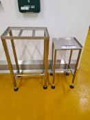 Three Assorted Stainless Steel Benches/ StandsPlease read the following important notes:- ***