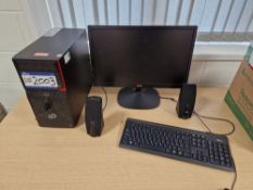Fujitsu Esprimo P410 E85+ Core i5 Desktop PC, Monitor, Speakers, Keyboard & Mouse