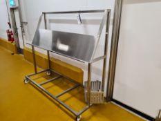 Mobile Stainless Steel Stand, 2m widePlease read the following important notes:- ***Overseas