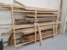 Quantity of Hard Wood Strips, including Maple, Oak, Ash, Beech, Average Length approx. 3.2mPlease