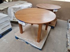 Circular Hardwood Outdoor Table, approx. 1.2m diameter x 0.85m heightPlease read the following