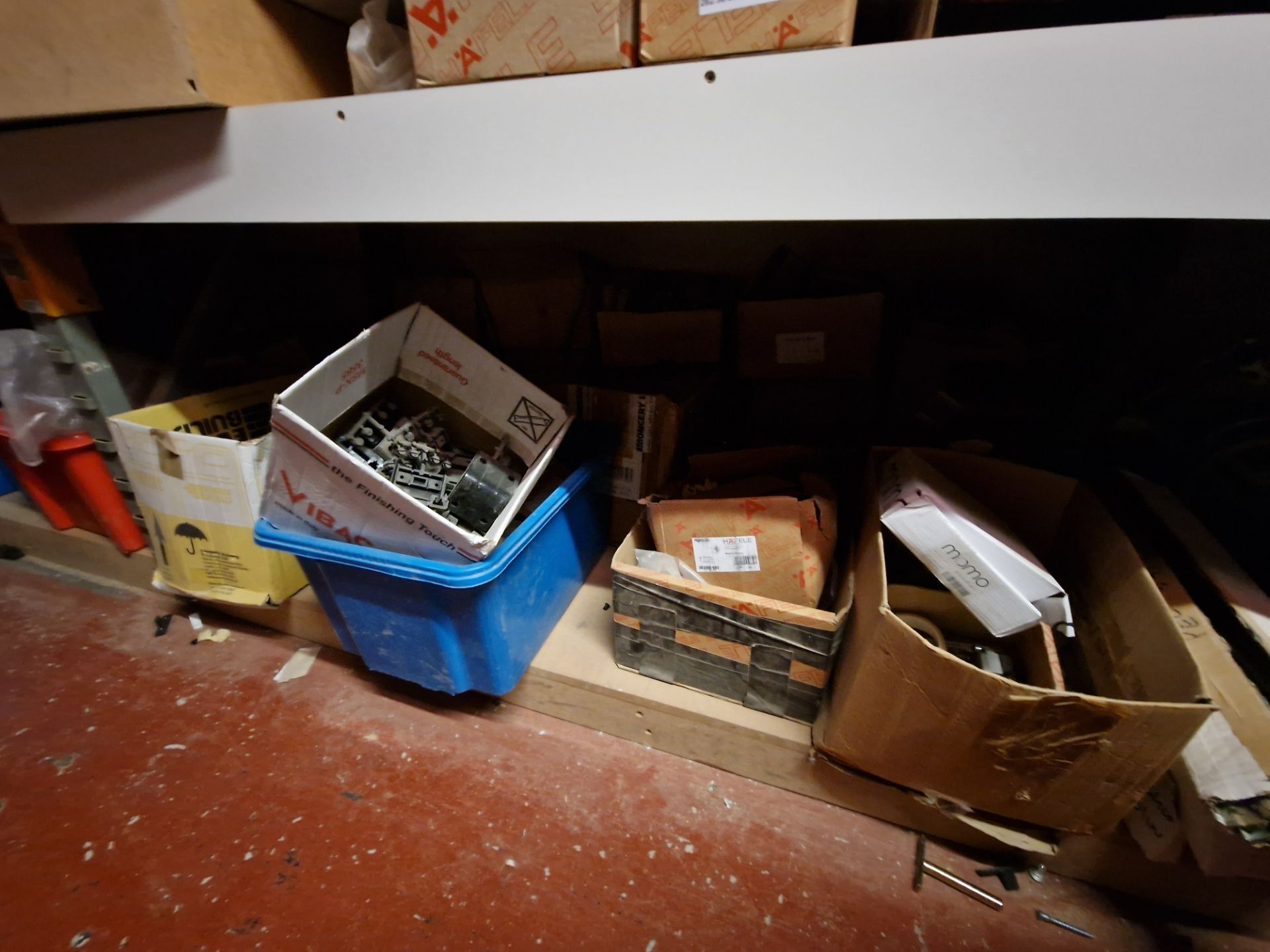 Contents to One Bay of Racking, including Fixtures, Fittings, Bolts, Drawer Runners, Bar Legs, - Image 7 of 32