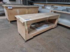 Two Tier Wooden Workbench, approx. 2.1m x 0.7m x 0.8mPlease read the following important