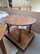 Circular Hardwood Outdoor Table, approx. 1.2m diameter x 0.85m heightPlease read the following