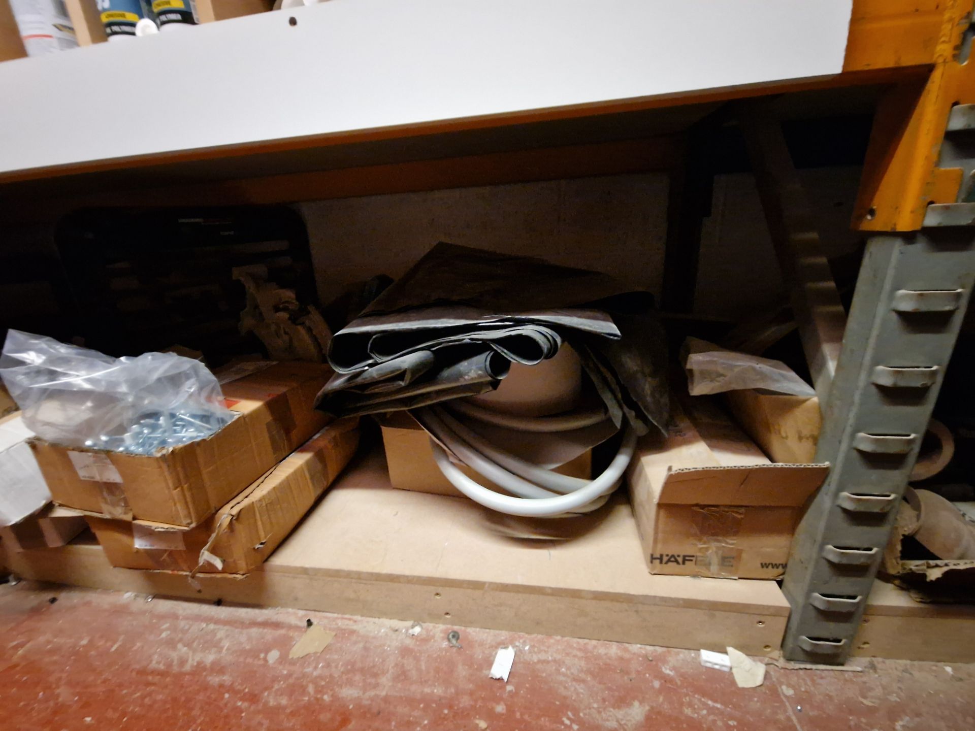 Contents to One Bay of Racking, including Fixtures, Fittings, Bolts, Drawer Runners, Bar Legs, - Image 3 of 32