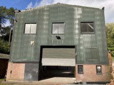 Steel Portal Framed Building, approx. eaves height – 8.79m, roof apex height – 9.61m, width of