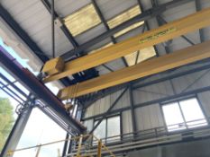 Fellows-Stringer 5 TON TWIN GIRDER OVERHEAD TRAVELLING CRANE, approx. width of crane – 10.73m x