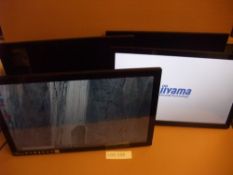 Four iiyama Prolite T2435MSC 24" Touchscreen Monitor - Full HD 1080p, 1920 x 1080 ( 2.1