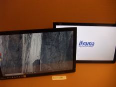 Two iiyama Prolite T2435MSC 24" Touchscreen Monitor - Full HD 1080p, 1920 x 1080 ( 2.1 megapixel),