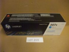 HP LaserJet Toner 207x (W2211X) - CYAN - for HP LaserJet Pro M255, MFP M282, MFP M283Please read the