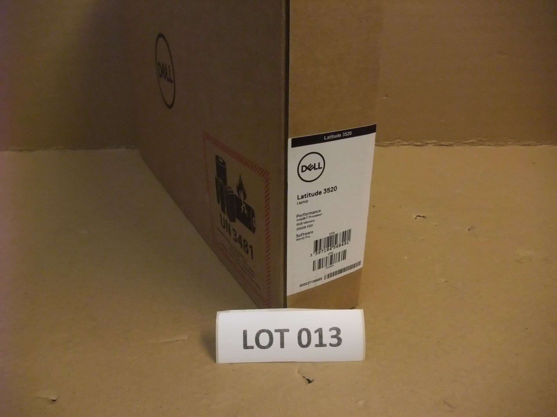 Dell Latitude 3520 Laptop (understood to be unused in box) - i7-1165G7, 8Gb RAM, 256Gb M2 drive,