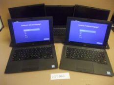 Five Dell Latitude 7300 Laptops - i7-8665U, 8Gb RAM, 256Gb M2 drive, Windows 10 Pro (note - no power
