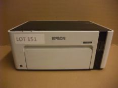 Epson EcoTank ET-M1100 Mono Inkjet Printer, with refillable ink tankPlease read the following