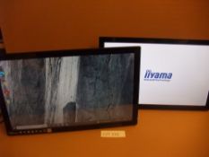 Two iiyama Prolite T2435MSC 24" Touchscreen Monitor - Full HD 1080p, 1920 x 1080 ( 2.1 megapixel),