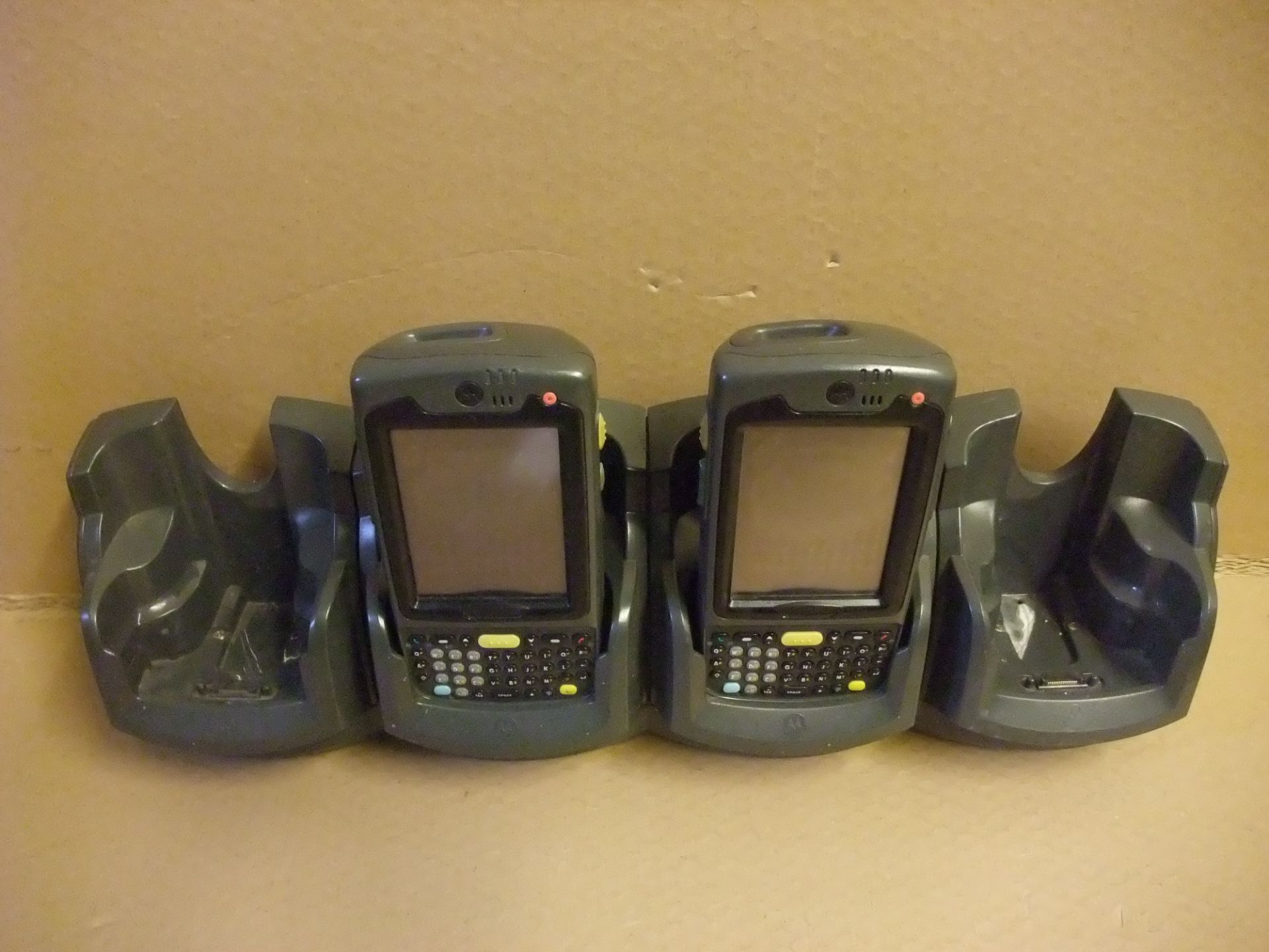 Five Motorola N410 Barcode Scanners, with two 4-bay chargers (note - one power supply unit only) - Image 3 of 6
