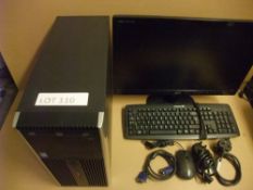 Novatech Core PC i5 - 8Gb RAM, 120Gb SSD, Windows 10 Pro with Acer S220HQL monitor, keyboard,