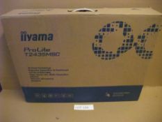 iiyama ProLite T2435MSC Touchscreen Monitor (understood to be unused in box), Full HD 1920x1080,