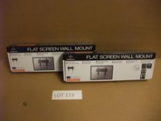 Two Neomounts NM-W120BLACK Flat Screen Wall Mount for 10" - 40" ScreenPlease read the following