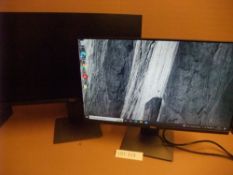 Two Dell P2419H 24" Full HD (1920 x 1080) Monitors, 60 Hz, IPS, 5ms, Ultrathin Bezel, DisplayPort,