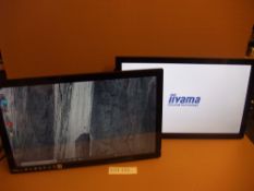 Two iiyama Prolite T2435MSC 24" Touchscreen Monitor - Full HD 1080p, 1920 x 1080 ( 2.1 megapixel),