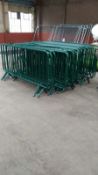 Ten Sections of Green Barrier Fencing (please note this lot is part of combination lot 38)  (Located