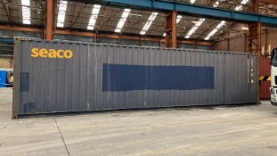 40ft High Cube Steel Shipping Container (please note this lot is part of combination lot 38) (