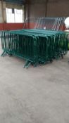 Ten Sections of Green Barrier Fencing (please note this lot is part of combination lot 38)  (Located