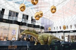Animatronic Amargasaurus by Only Dinosaurs, 9.8m long, 1.5m wide, 3m high, approx. 370kg constructed