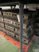 Approx. 56 Four Tin Straps for 800g loaves (used)