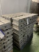 Approx. 42 Four Tin Straps for 800g loaves (understood to be unused)Please read the following