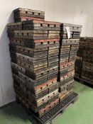 Approx. 75 Four Tin Straps for 800g loaves (used)