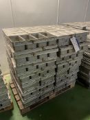 Approx. 42 Four Tin Straps for 800g loaves (understood to be unused)Please read the following