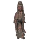 Chinese Wood Carved Bodhisattva