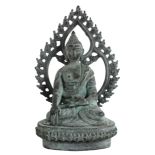 Chinese Patinated Bronze Bodhisattva