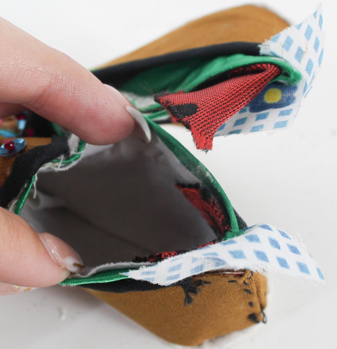 Pair of Chinese Cloth Child's Shoes - Image 12 of 14