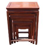 Chinese Hong-Mu Nest of Four Tables