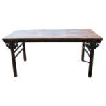 Chinese Red Painted Soft Wood Painter’s Table