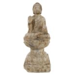 Chinese Carved Marble Buddha