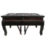 Chinese Black Lacquer Folding Table
