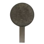 Chinese Silvered Paktong Hand Mirror