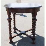 Continental Baroque Style Walnut Center Table