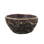 Himalayan Carved Resin Dragon Bowl