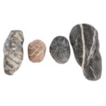 Four Striated Stones