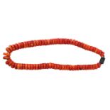 Chinese Coral Bead Necklace